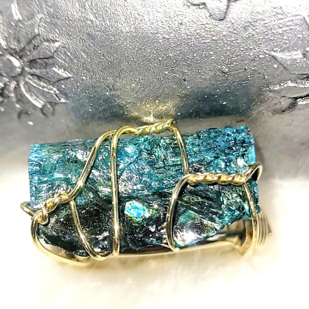 Ring Stone - Unique Natural Stone Statement Ring - image 2